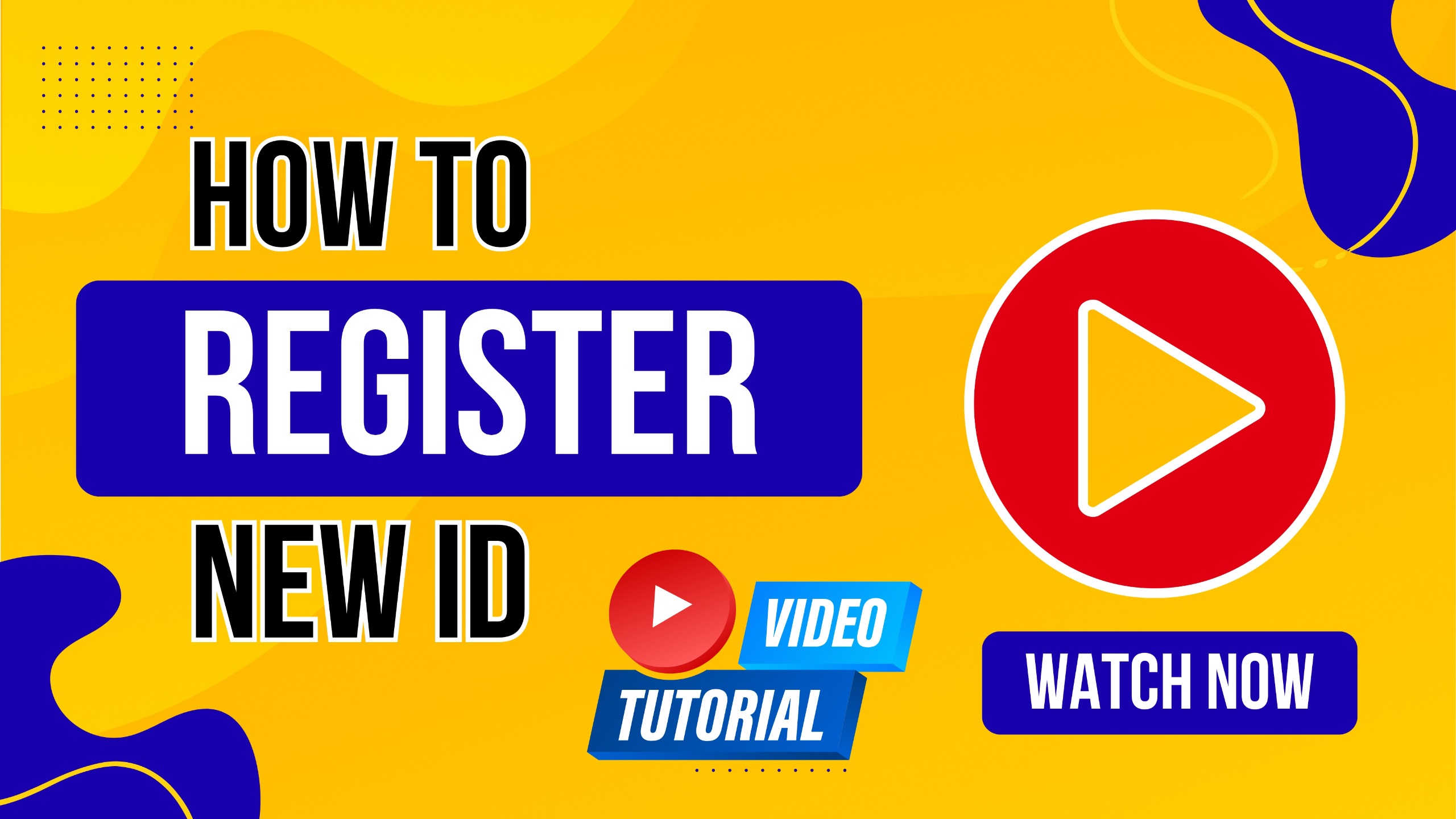 How to register new ID